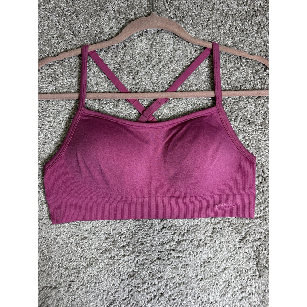 VS Pink Sports Bra Strappy Back Wireless Pink Size Small